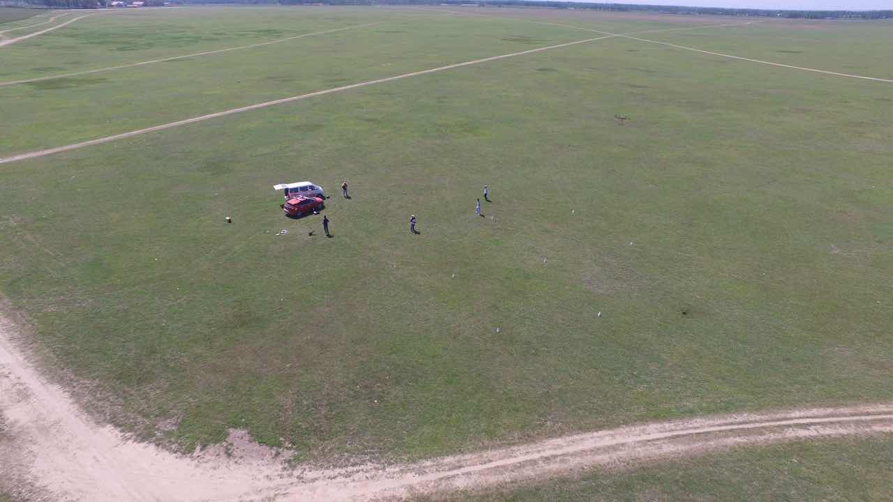 学员航拍上街实践考试场地